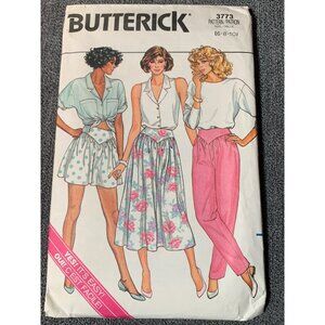 Butterick 3773 Misses' Skirt Culottes & Pants Sewing Pattern (6-8-10) - uncut